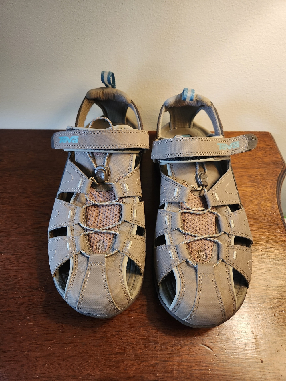 Teva Women’s Taupe/Light Blue Outdoor Sport Sandals